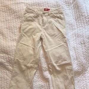 cream corduroy cargo dickies jeans size 25 mid rise